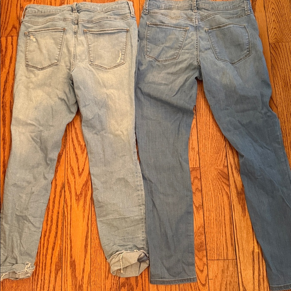 Universal Thread Light and Medium Blue Skinny Jea… - image 2